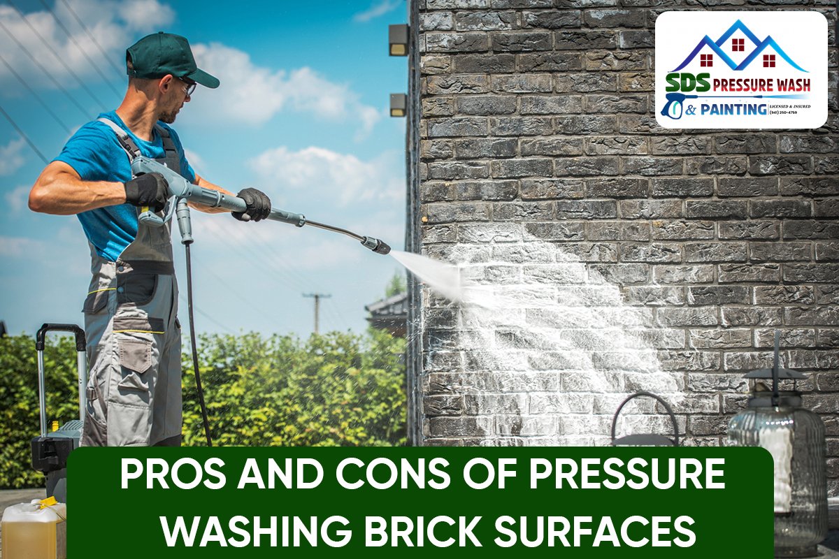 Pressure Washing Brick Surfaces